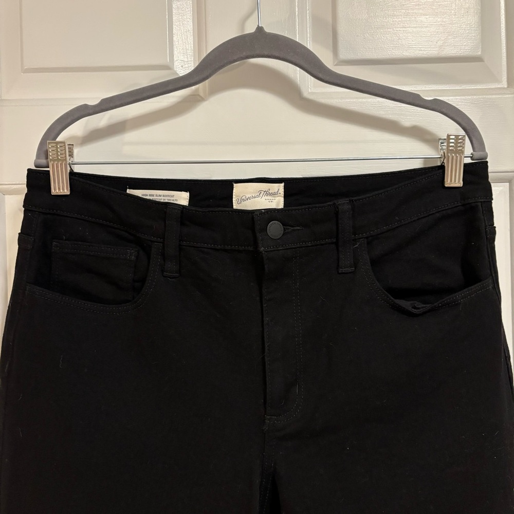 Universal Thread High Rise Mini Boot Jeans in Black - Picture 3 of 6